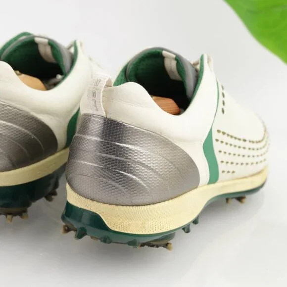 Ecco Mens Biom G2 Golf Shoes Size 43 9 Waterproof White Yak Sneakers Soft Spikes - Picture 6 of 13